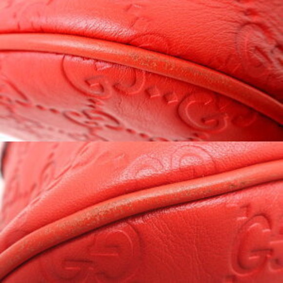 GUCCI Guccisima Bag Leather Red - Picture 2 of 8